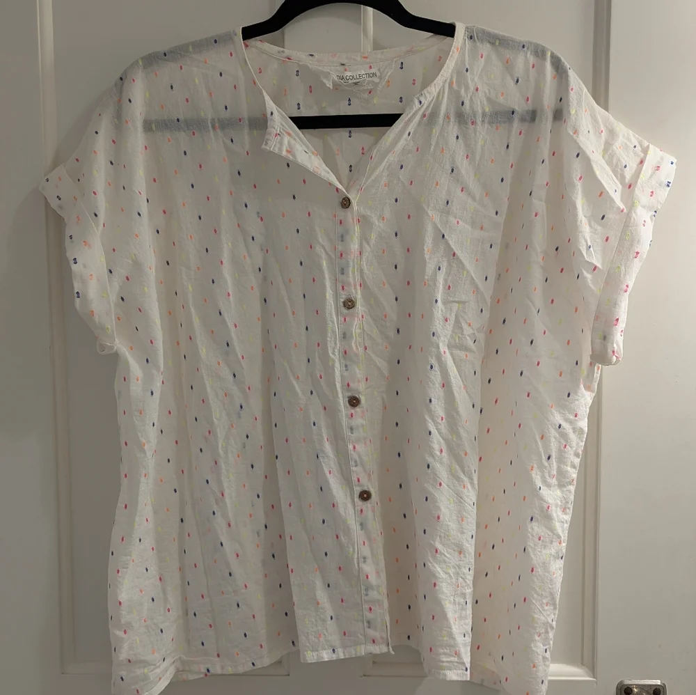 Emerson Fry India Collection Button Down Confetti Dots OS - Picture 3 of 3